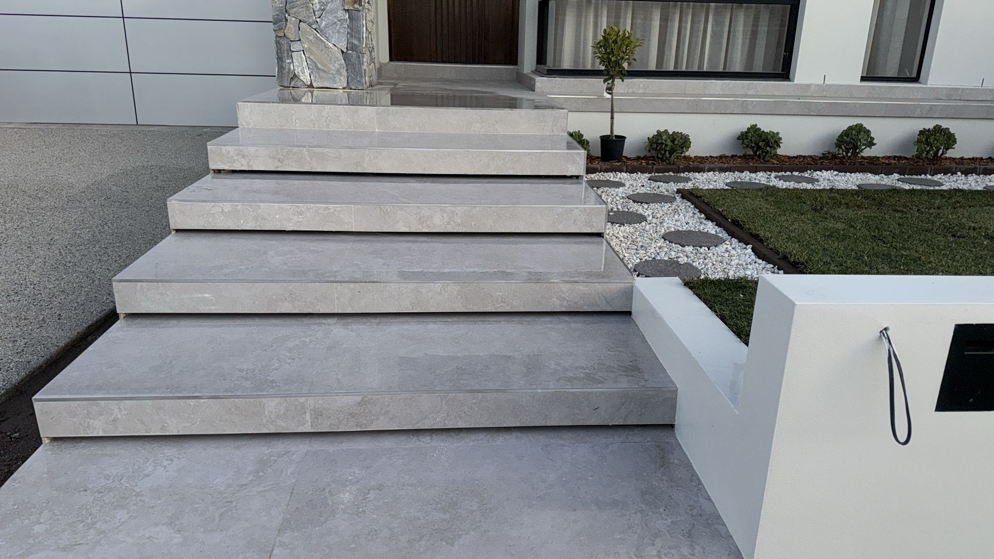 Professional landscaping installation